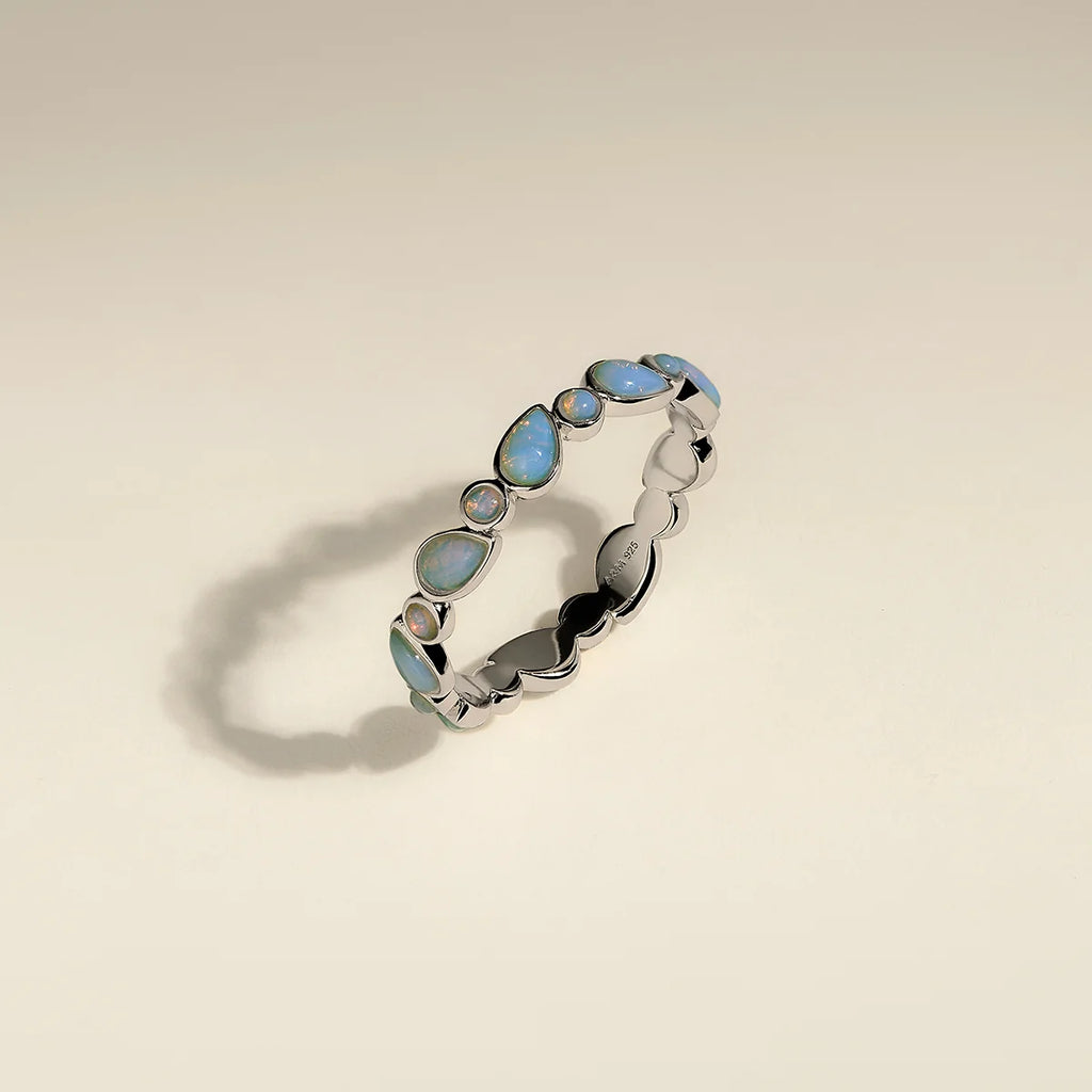 Iridescent Stone Stacking Ring