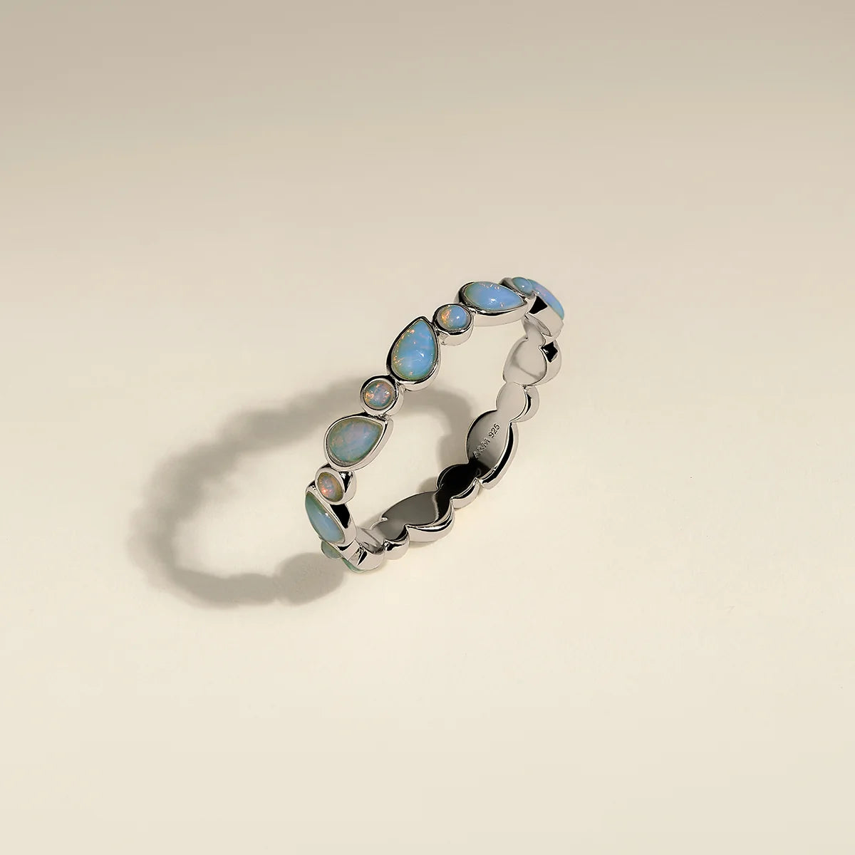 Iridescent Stone Stacking Ring
