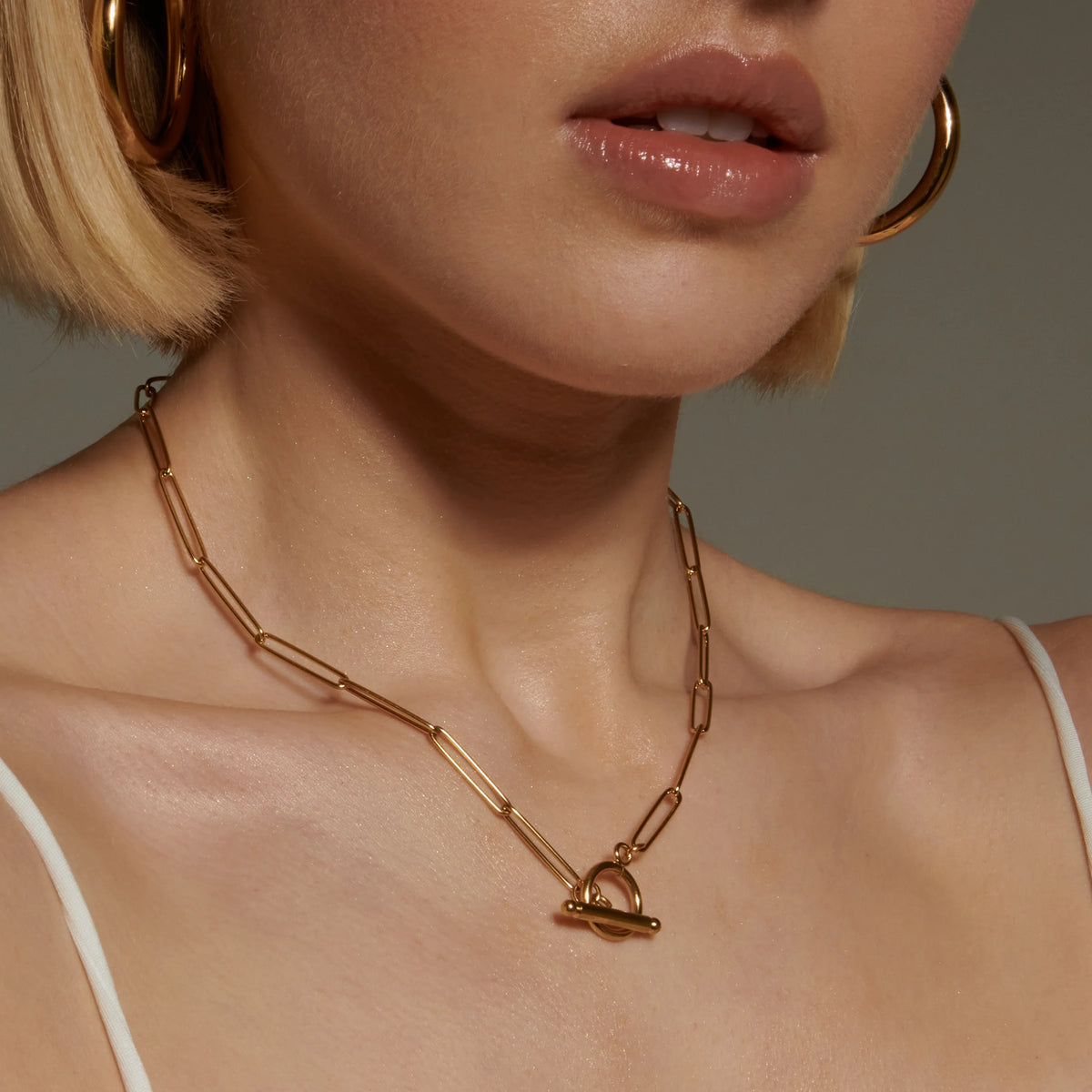 Paperclip Toggle Necklace