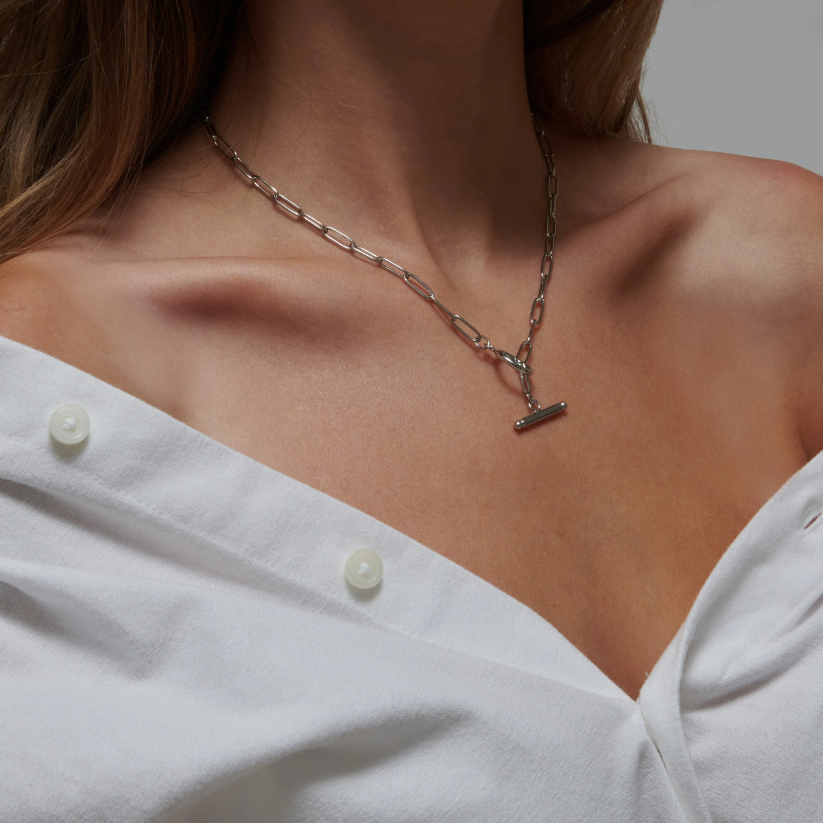 Paperclip Toggle Necklace