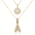 Pavé Initial Necklace Set