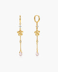 Flower Petal Drop Earrings