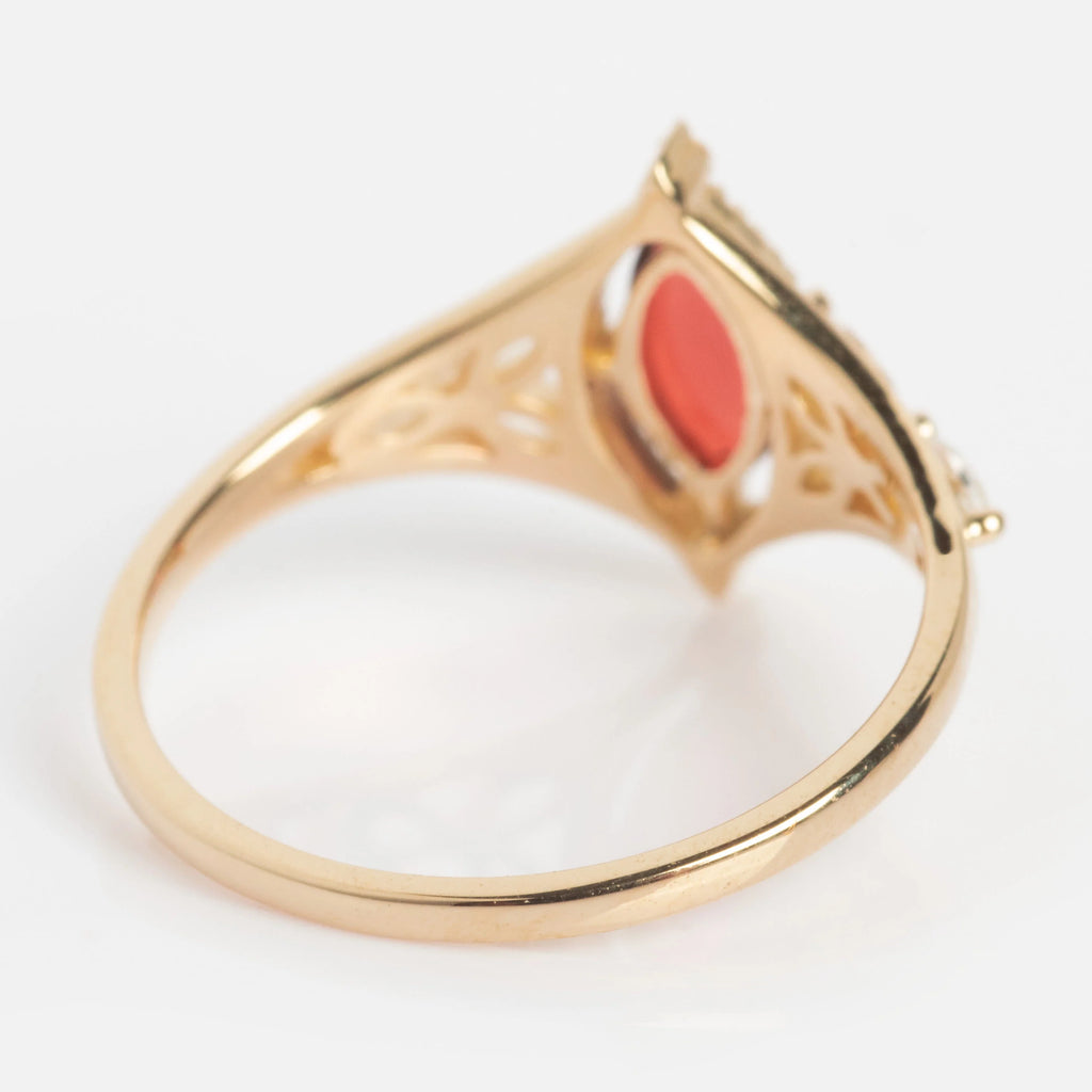 January Birthstone Art Deco Ring