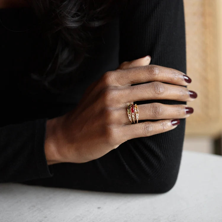 Ombre Birthstone Ring