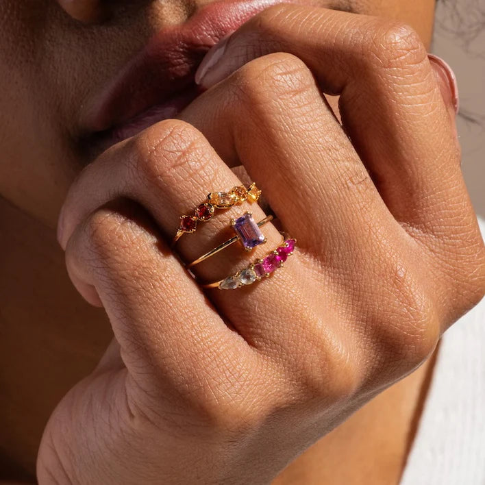 Ombre Birthstone Ring