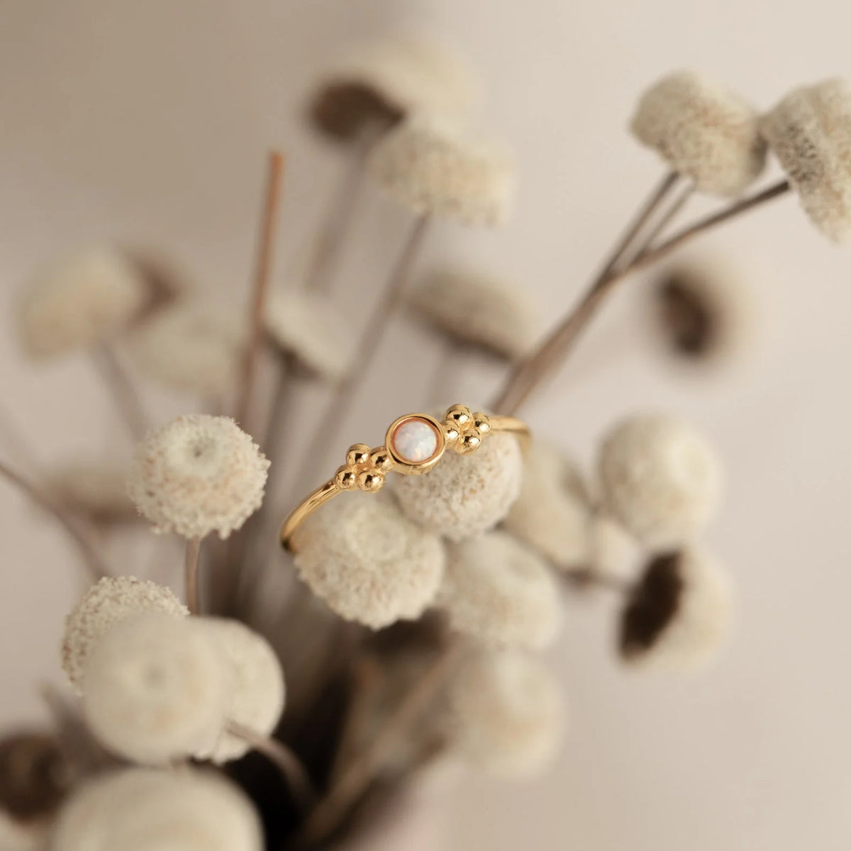 Vintage Iridescent Stone Ring