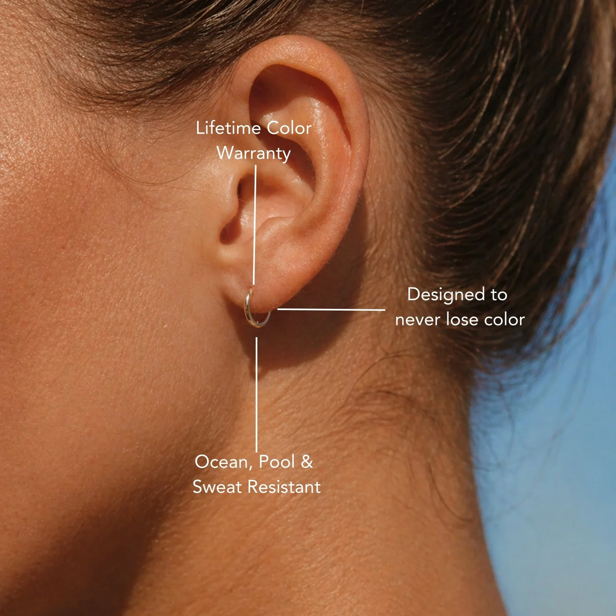Tiny Huggie Hypoallergenic Earrings