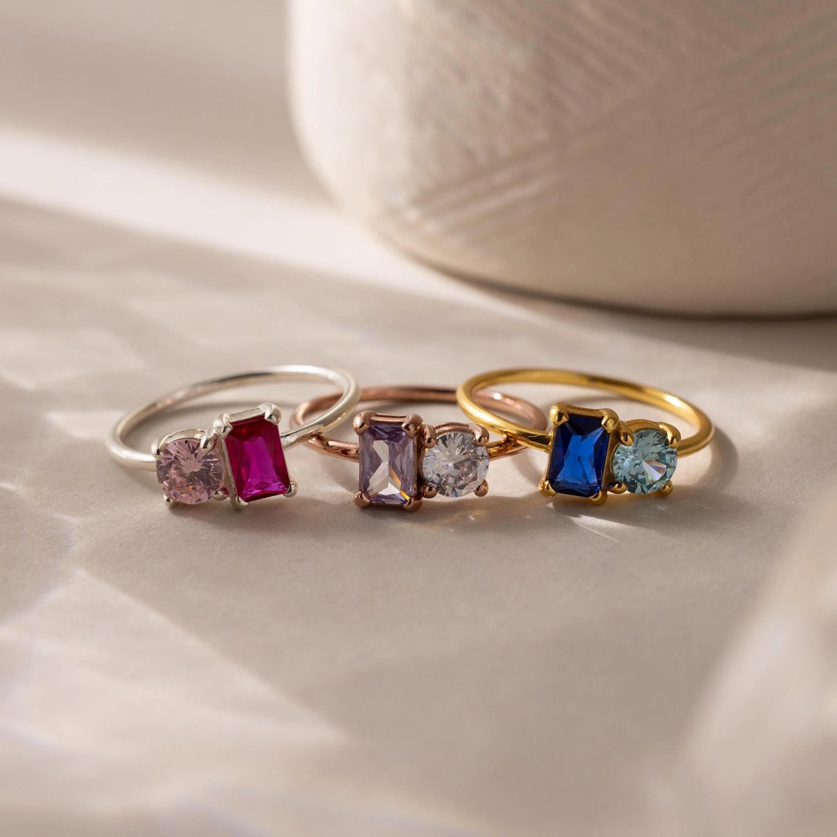 Two-Stone Engagement Ring for Women