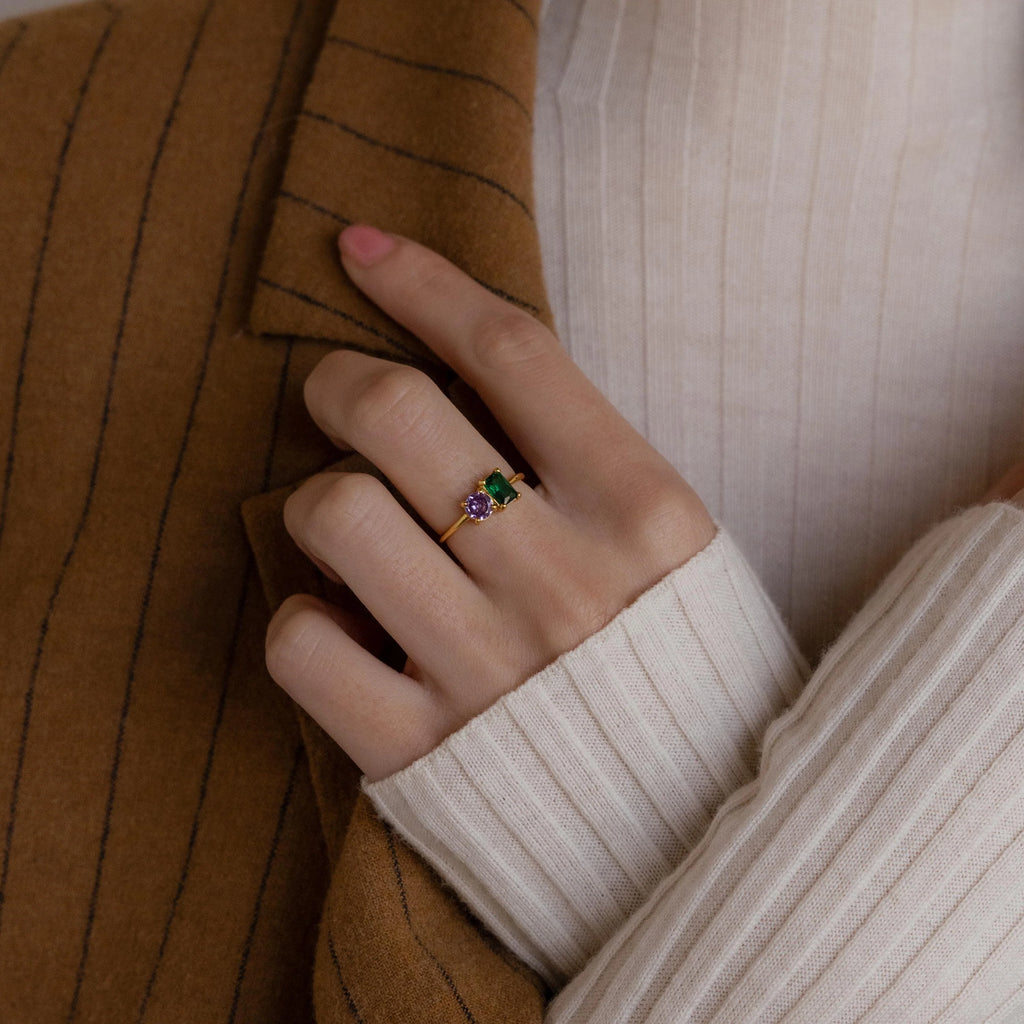 Two-Stone Engagement Ring for Women