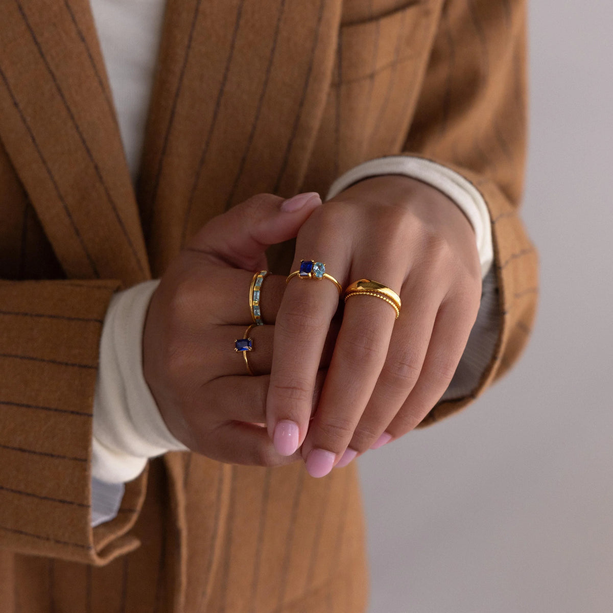 Oval Two-Stone Promise Ring