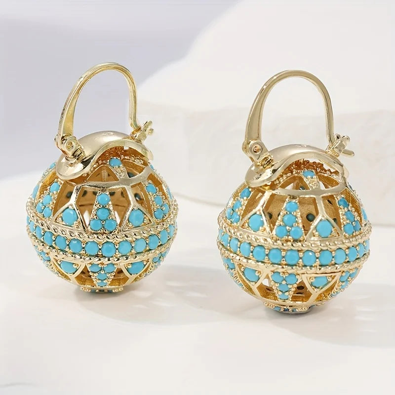 Filigree Ball Drop Earrings