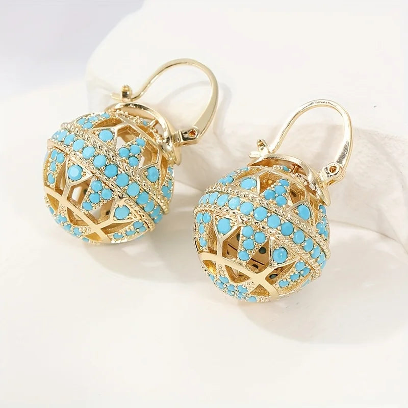 Filigree Ball Drop Earrings