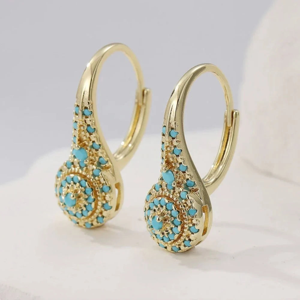 Boho Cluster Drop Earrings