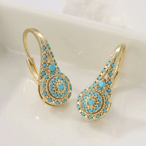 Boho Cluster Drop Earrings
