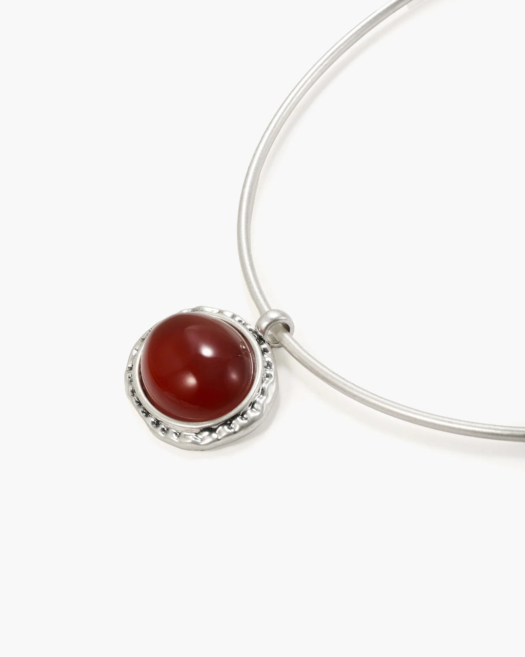 Red Stone Collar Necklace