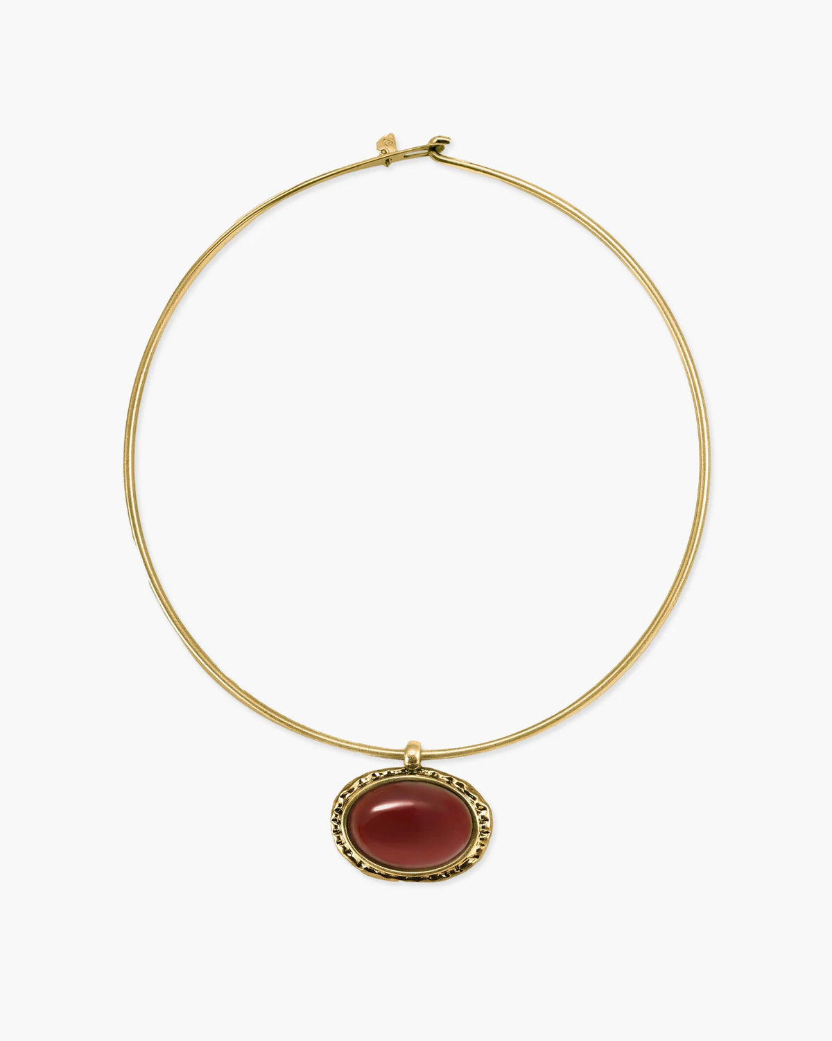 Red Stone Collar Necklace