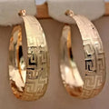 Greek Key Hoop Earrings