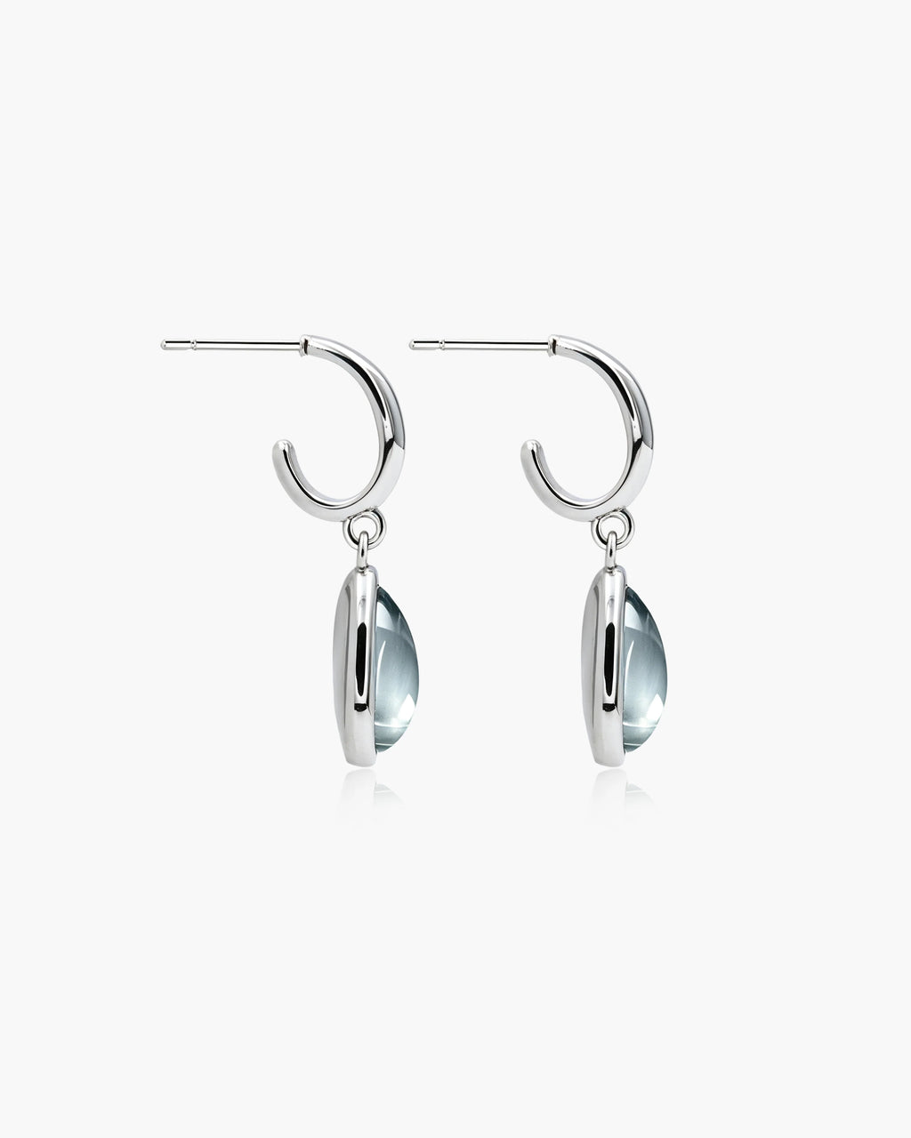 Blue Teardrop Drop Earrings