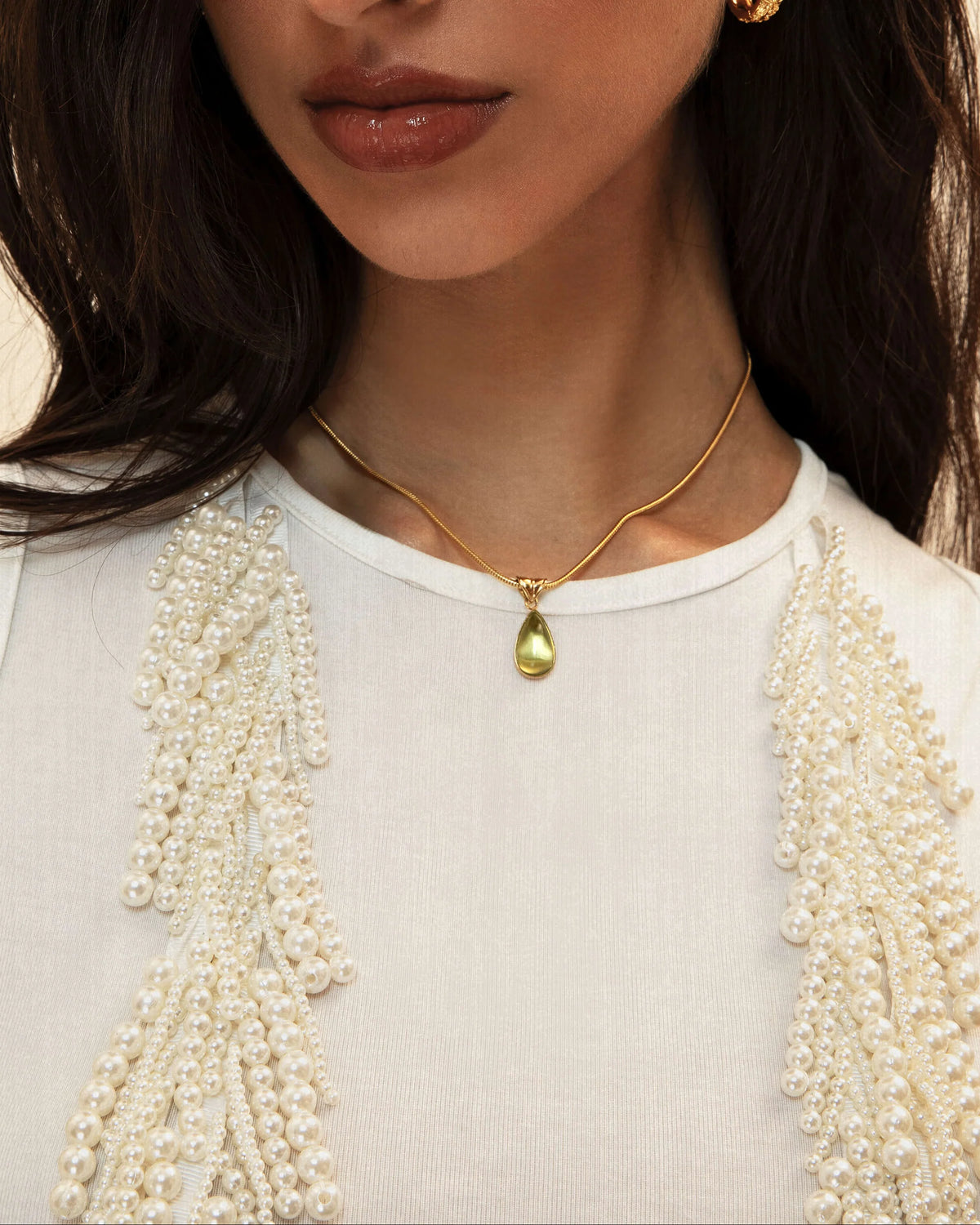 Teardrop Pendant Necklace