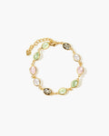 Pastel Stone Chain Bracelet