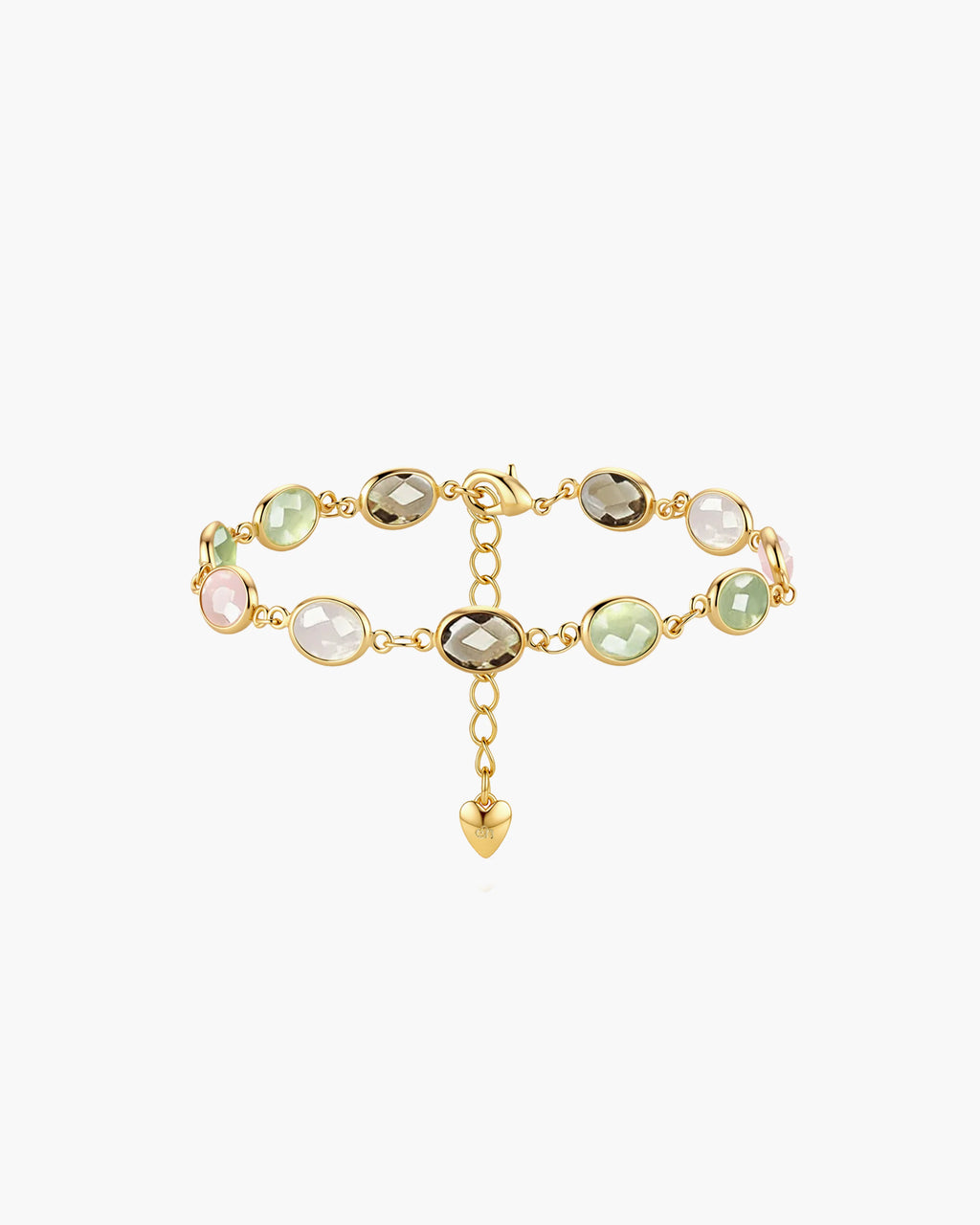Pastel Stone Chain Bracelet