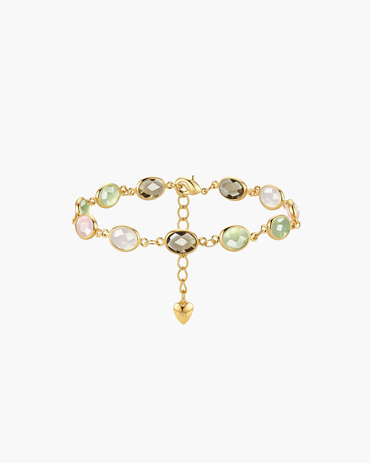 Pastel Stone Chain Bracelet