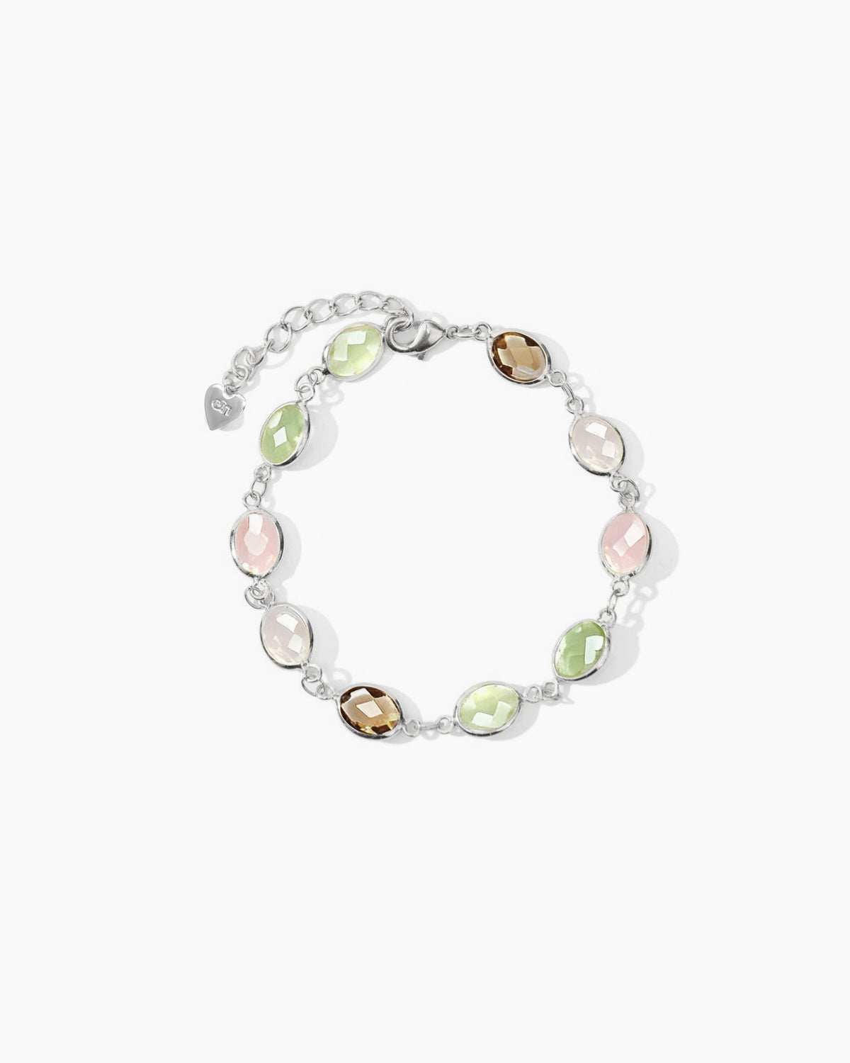 Pastel Stone Chain Bracelet