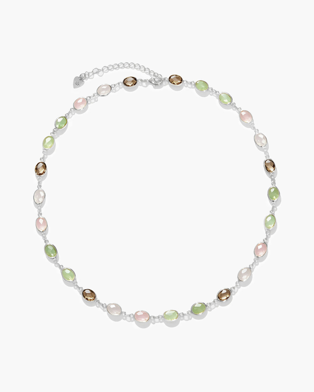 Pastel Stone Station Necklace